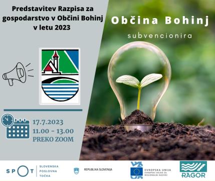 Razpis 2023 Bohinj